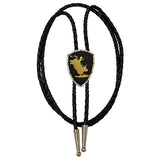 Rodeo Silver, Gold, Matte Black Bolo Tie