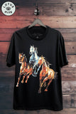 Wild Horses Graphic Top
