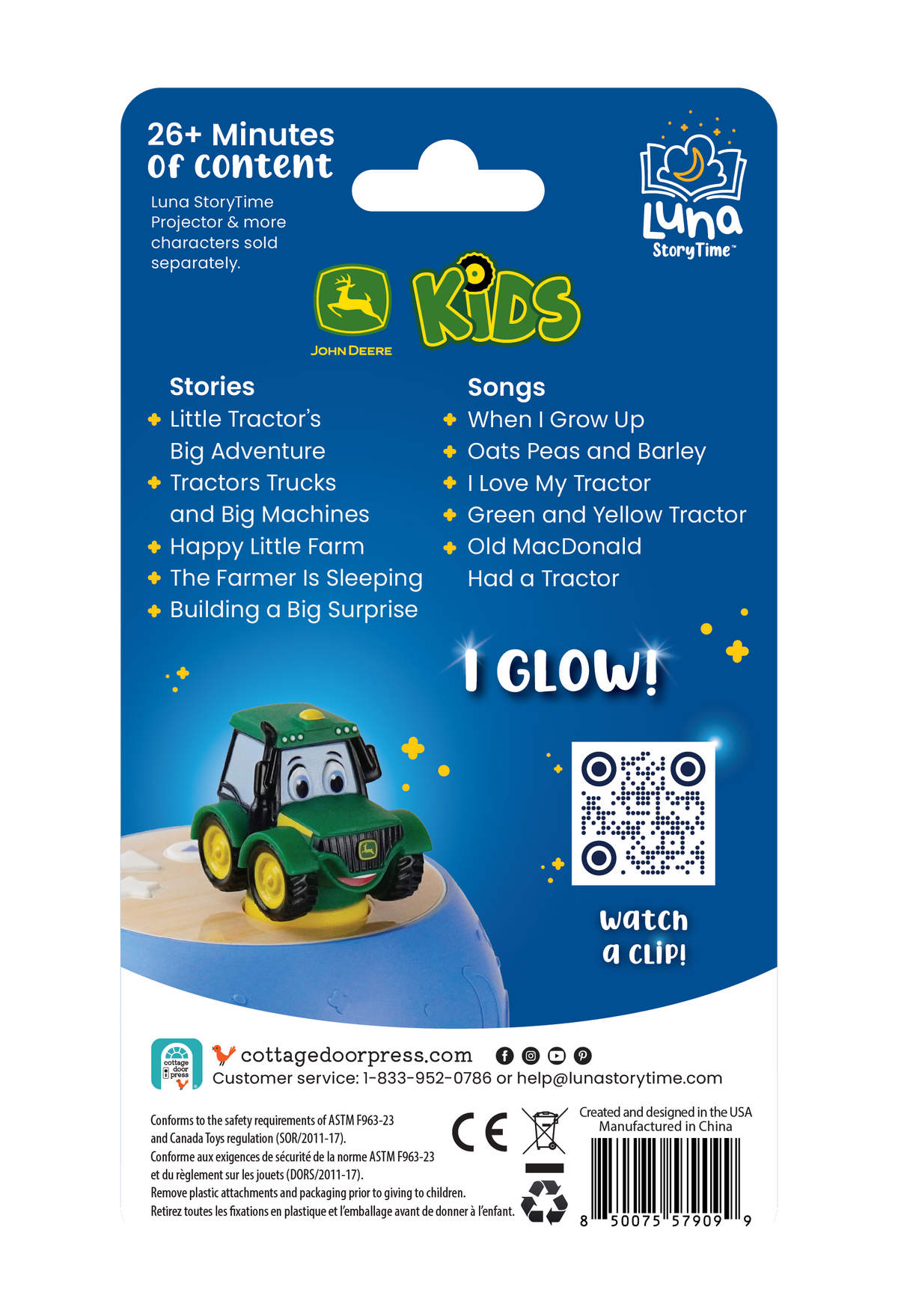 John Deere Tractor Luna Figurine (Projector Sold Separately)