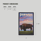 LAPEL PIN Pawhuska, Oklahoma, Buffalo & Sunset