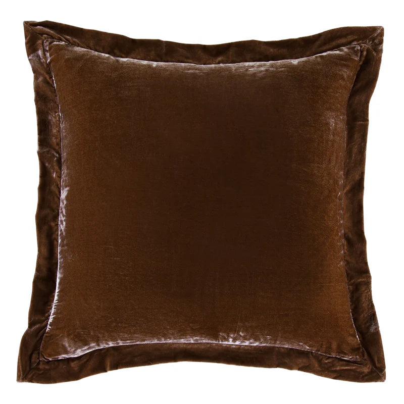 Stella Faux Silk Velvet Flanged Euro Sham