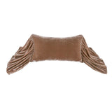 Stella Faux Silk Velvet Long Ruffled Pillow