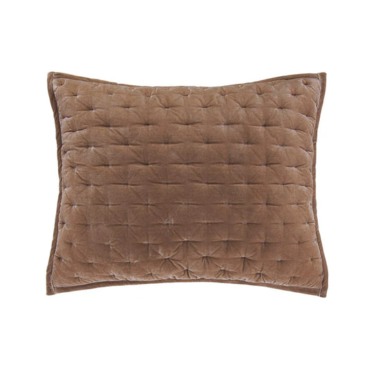 Stella Faux Silk Velvet Pintuck Pillow Sham