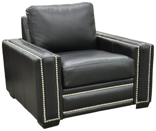 Ashton Left Arm Chaise - Cobra Ranch Polo Club Leather