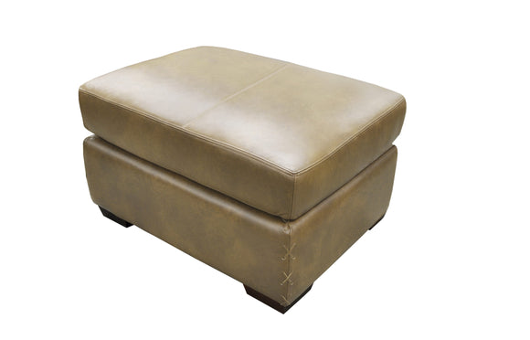 Breckenridge Ottoman In Saloon Whiskey