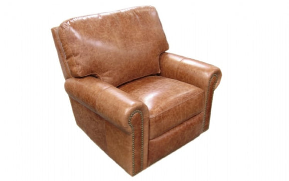 Swivel Fairfield Recliner In Burlington Chocolate Grade 3