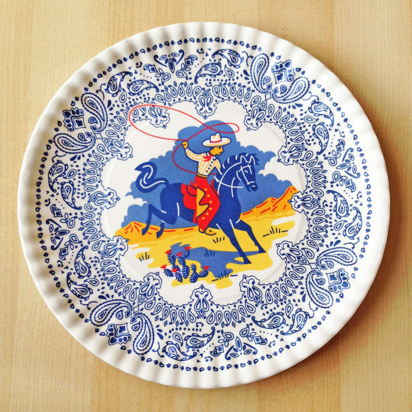 Melamine Plates, Cowboy and Cowgirl