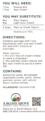 Lonestar Ranch Dip Mix
