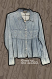 LOOPTY LOU DENIM TOP