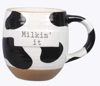 CERAMIC COW MUG