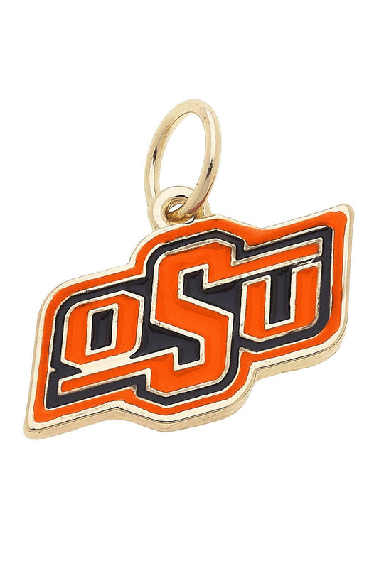 Oklahoma State Cowboys Enamel Logo Charm