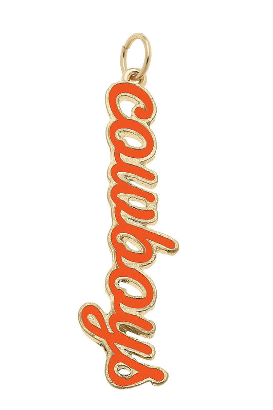 Oklahoma State Cowboys Enamel Script Charm