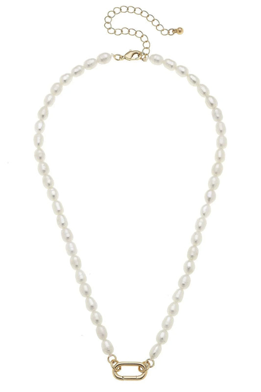 Piper Freshwater Pearl Charm Necklace