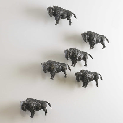 Bison Metal Wall Sculpture