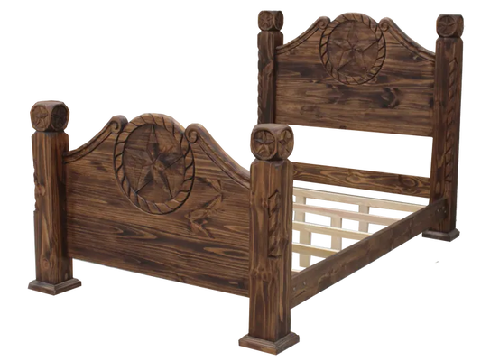 San Antonio  Star Rope Bed (Upholstered )