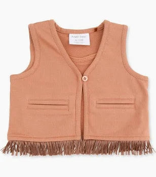 WESTERN FRINGE VEST-6/12M
