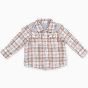 WESTERN PLAID- THE WILLIE SHIRT-6/12M