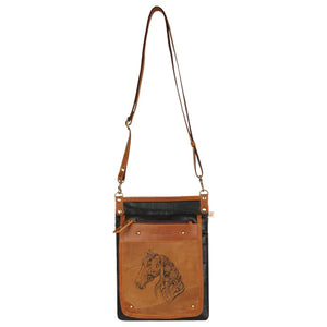 Horse Crossbody bag W/Built in CreditCard