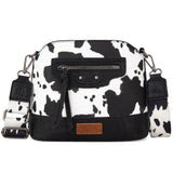 WG133-213 Wrangler Cow Print Crossbody Bag