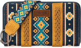 WG2203-W006 Wrangler Southwestern Art Print Wallet