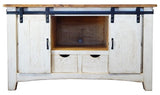 Barn Door TV Stand (Two Drawers)