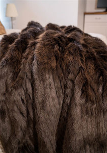 Andes Espresso Mink Throw Blanket