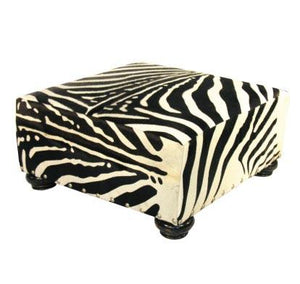 Cowhide "Zebra" Ottoman