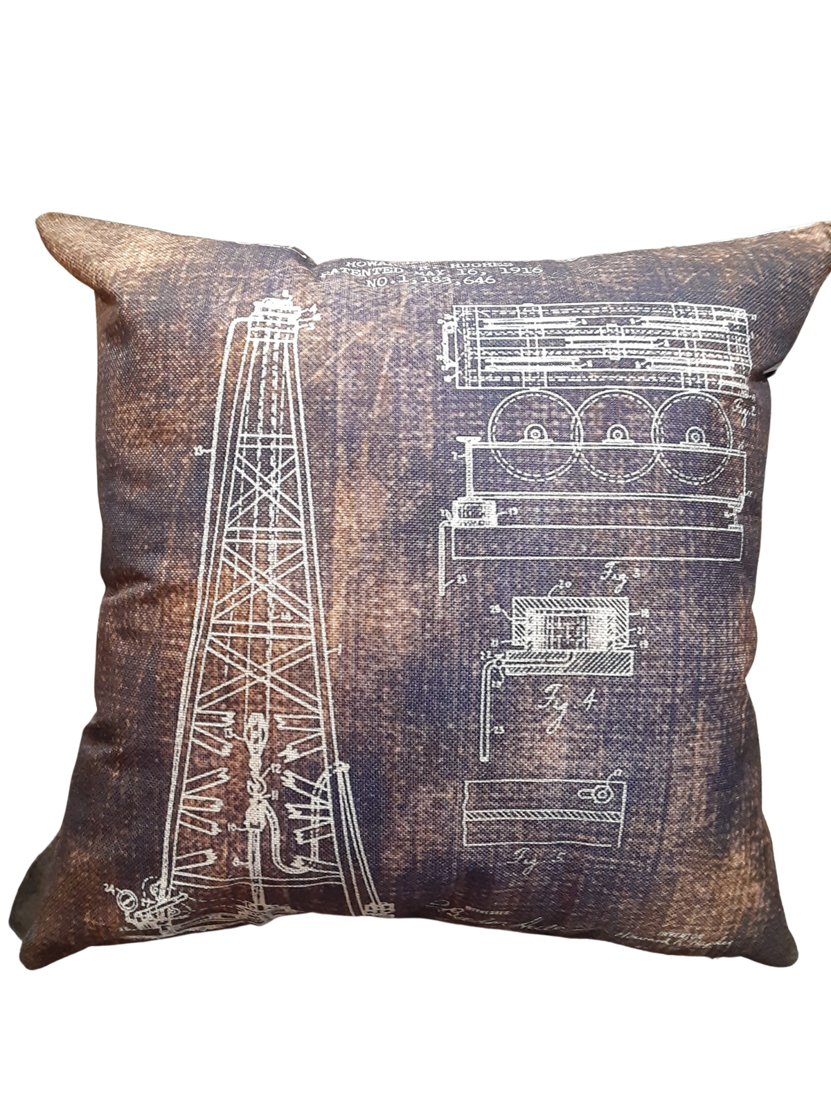 1916 Oil Drilling Rig *Limited Edition* Pillow Cover