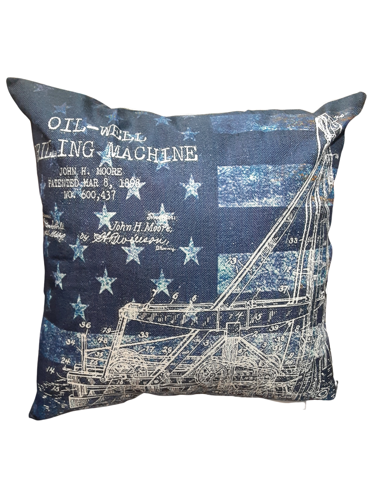 Oil Well Drill Blueprint *Limited Edition* Pillow Cover