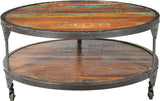 Cornwall Iron Frame Round Coffee Table