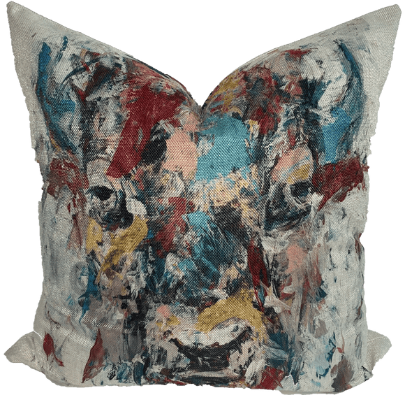 Abstract Bison Pillow *Limited Edition*