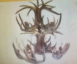 Chandelier White Tail Chief