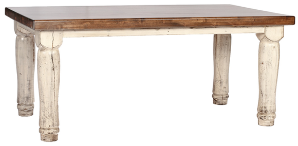 Alder Dining Table with Turned Leg (Large)