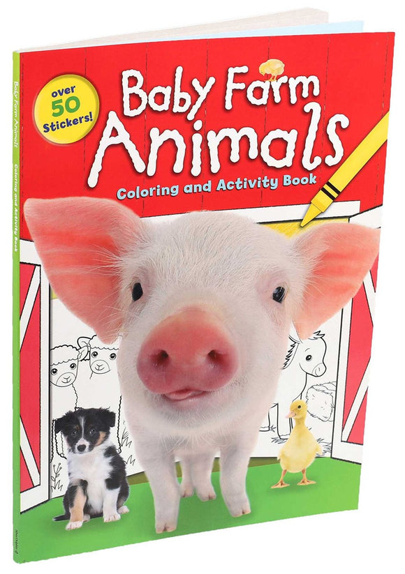 Baby Farm Animals Coloring and Activity Book