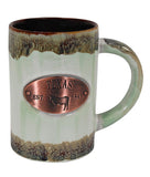 Copper Medallion Mug (Mint Glaze)