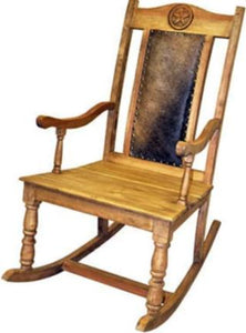 Texas Star Rocker Texas Star Cowhide Rocker – LOREC Ranch Home Furnishings