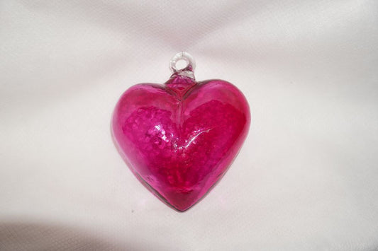 Small Blown Glass Heart Elegant