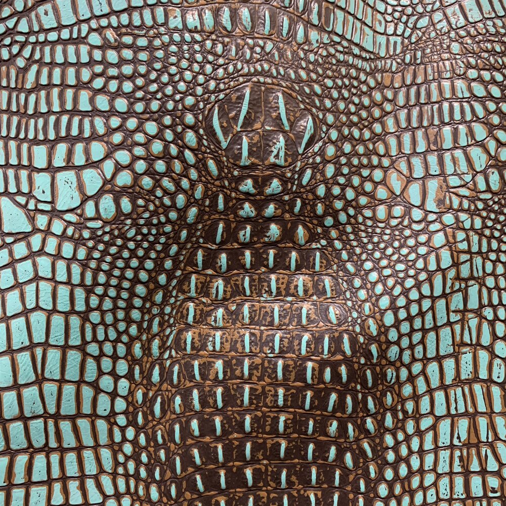 Crocodile Tarnished Brass