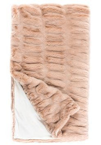 New Mink Throw Rose