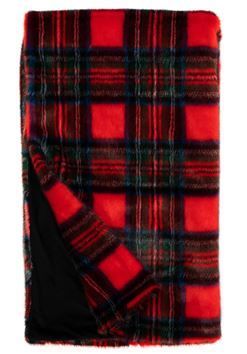 New Holiday Edition Red Plaid Throw