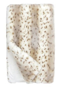 Classic New Couture Collection Snow Leopard Throw