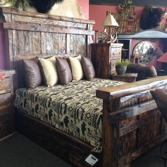 King Old Fashion Bed Without Storage