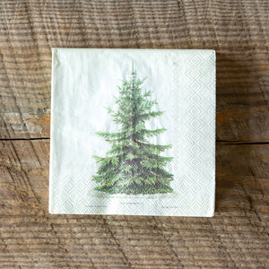 Fir Tree Paper Beverage Napkins