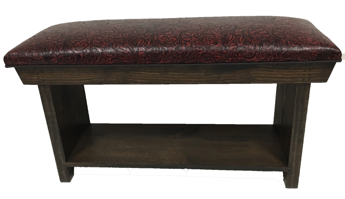 Floral Pomegranate Bench