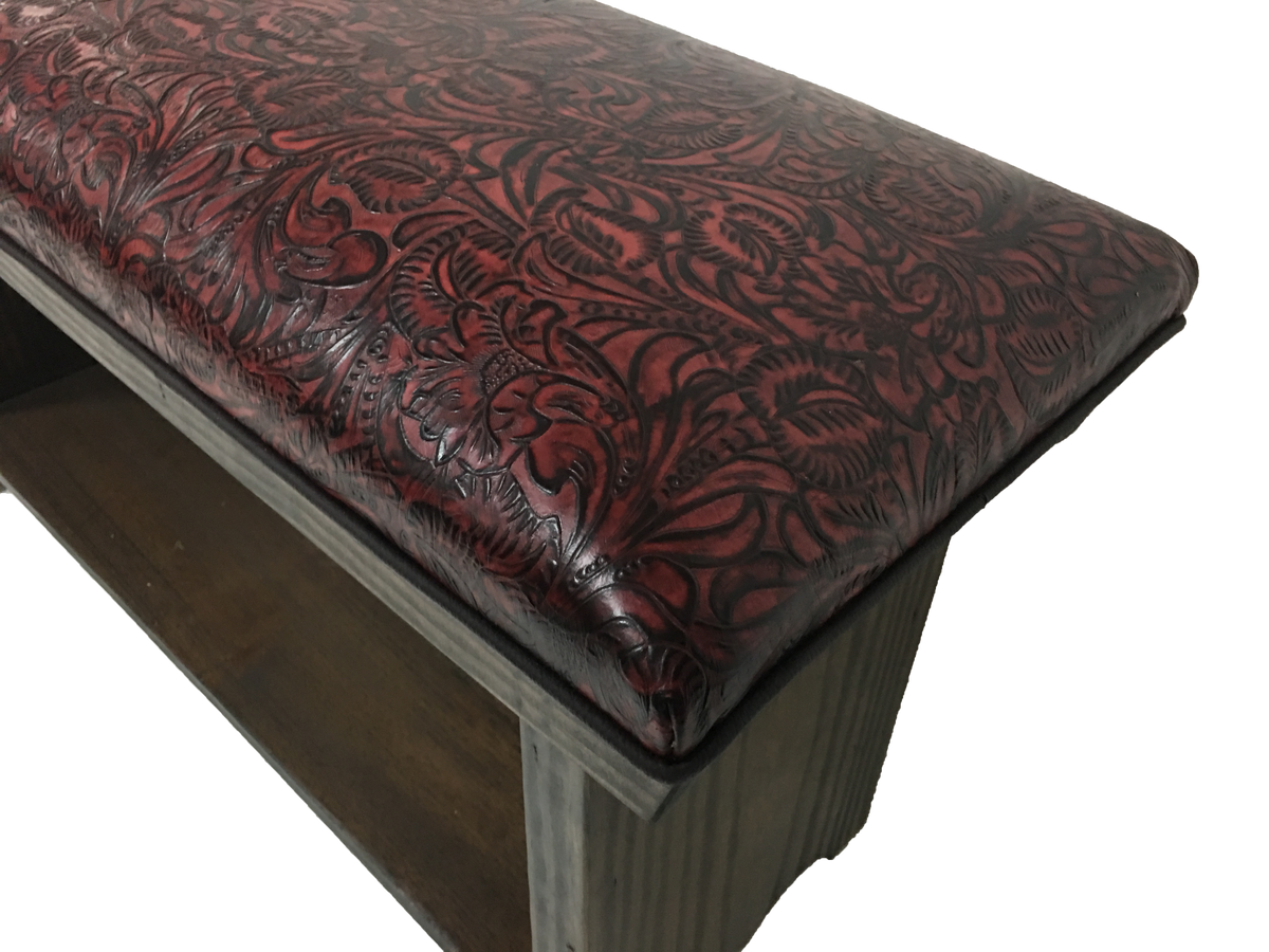 Floral Pomegranate Bench
