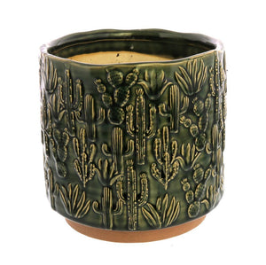 Large Cactus Pot Motif