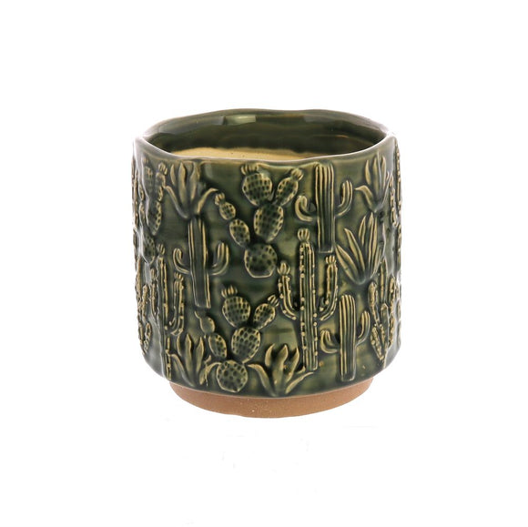 Small Cactus Pot Motif