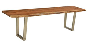 Crestone Live Edge Dining Bench 66"