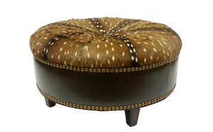 High Country Collection Round Ottoman