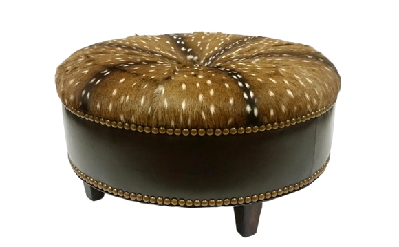 High Country Collection Round Ottoman